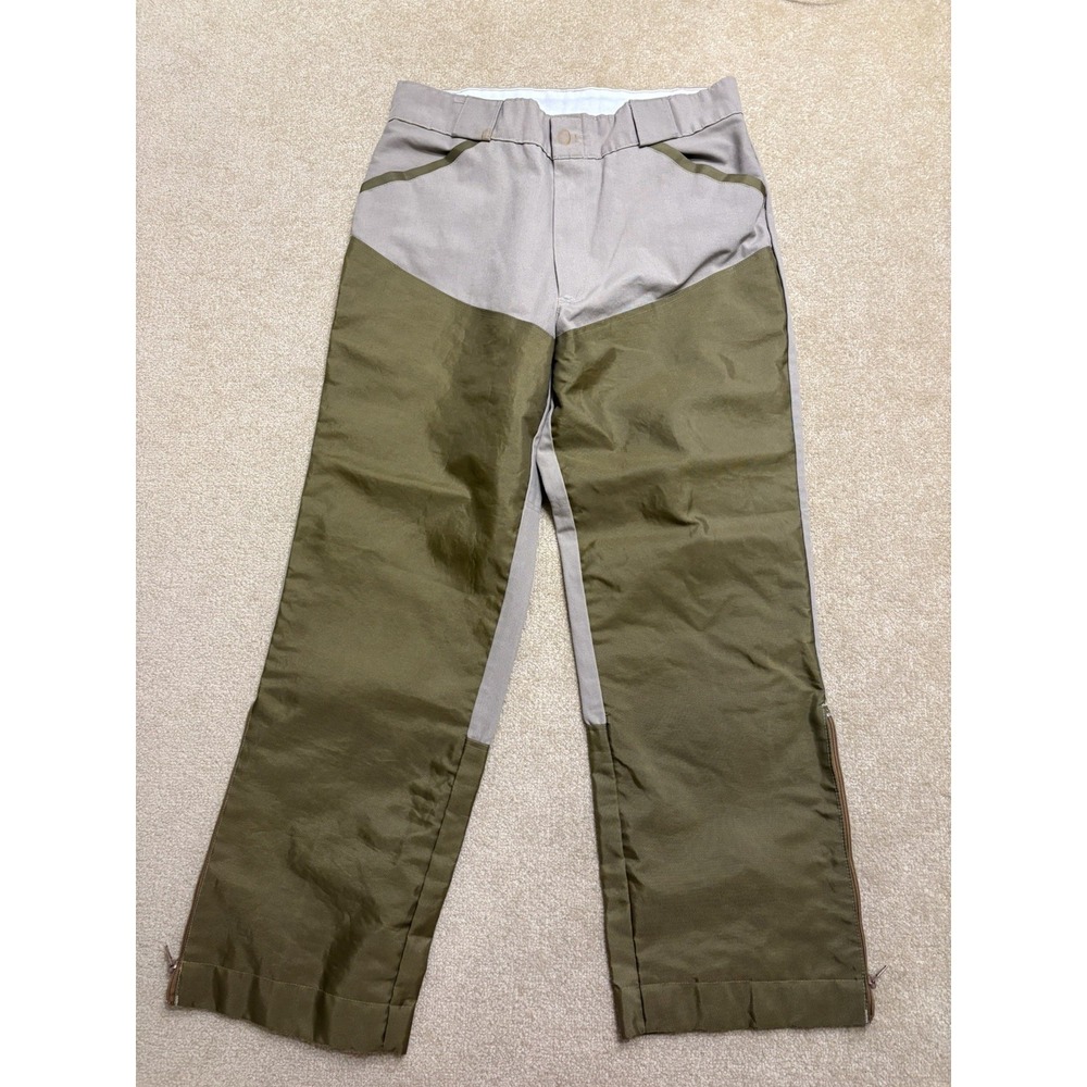 Charles Daly Shooting Pants 34 Regular Tan Khaki Polyester Cotton Blend Shotgun